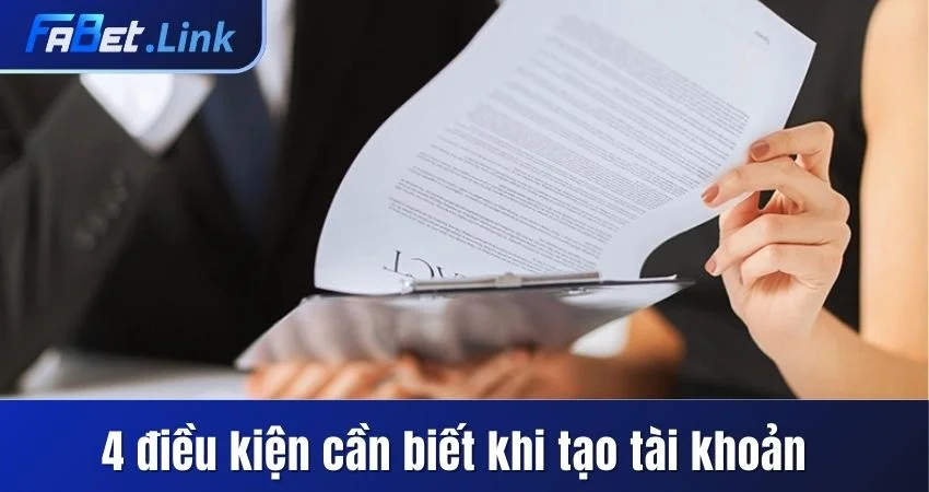ĐĂNG KÝ FABET - CHI TIẾT VỀ CÁC BƯỚC THAO TÁC CHUẨN 4 4 ĐIỀU KIỆN BẮT BUỘC CẦN BIẾT KHI TẠO TÀI KHOẢN