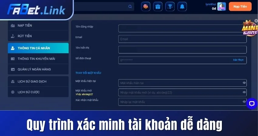 ĐĂNG KÝ FABET - CHI TIẾT VỀ CÁC BƯỚC THAO TÁC CHUẨN 6 QUY TRÌNH XÁC MINH TÀI KHOẢN DỄ DÀNG SAU ĐĂNG KÝ